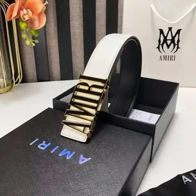 AMIRI Logo Buckle Belt — belt, real photo