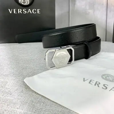 Versace Leather Belt — belt, real photo