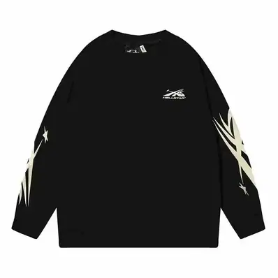 Hellstar Starburst Long Sleeve Sweatshirt — hoodie, real photo