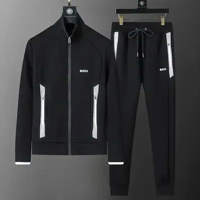 Boss Logo Sweatshirt Jacket Suit — jacket, real photo