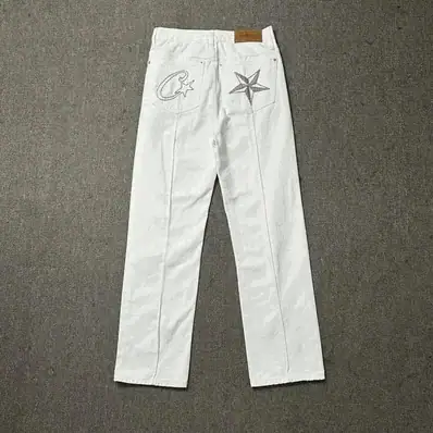 Corteiz short long jeans — jeans, real photo