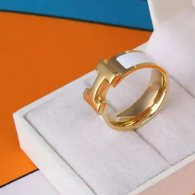 Hermès Clic H Ring — jewellery, real photo
