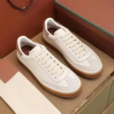 Loro piana men's leather shoes — sneakers, real photo