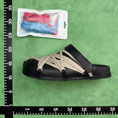 Rick Owens Drkshdw Gladiator Sandals — slides, real photo