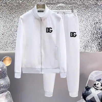 Dolce & Gabbana DG Logo Bomber Jacket & Pants Set — tracksuit, real photo