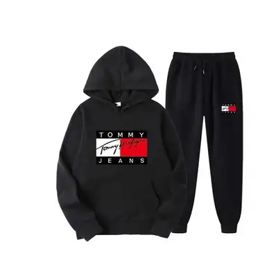 Tommy Hilfiger & Air Jordan Hoodie Sets — tracksuit, real photo